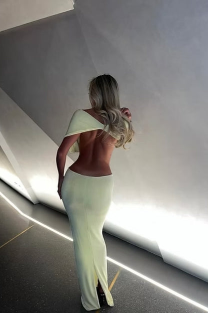Vestido largo Lemon Perla