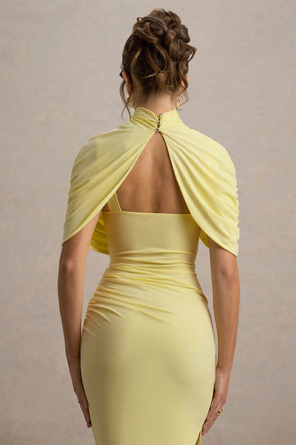 Cape Waist Midi Dress