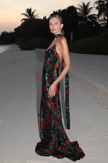 Whispers of Spring – Floral V-Neck Dress