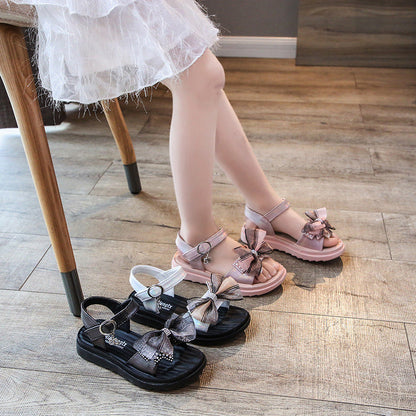 Zapatos de moda para niños y niñas con lazo