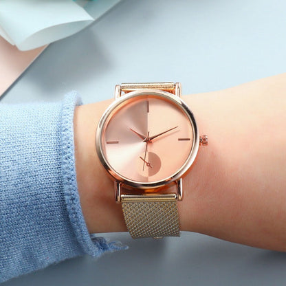 Ladies Hook Buckle Alloy Quartz Wristwatch