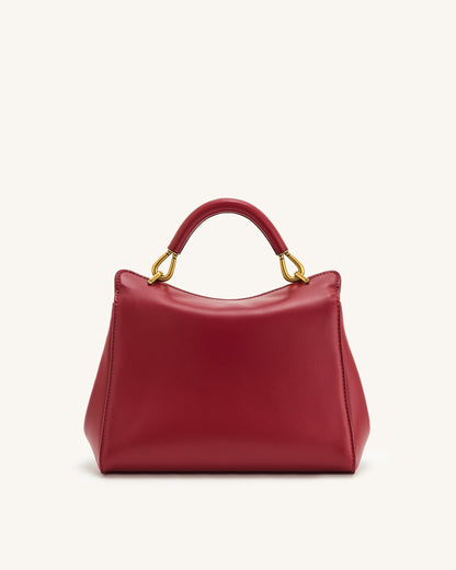 Lucia Classic Top Handbag - Claret