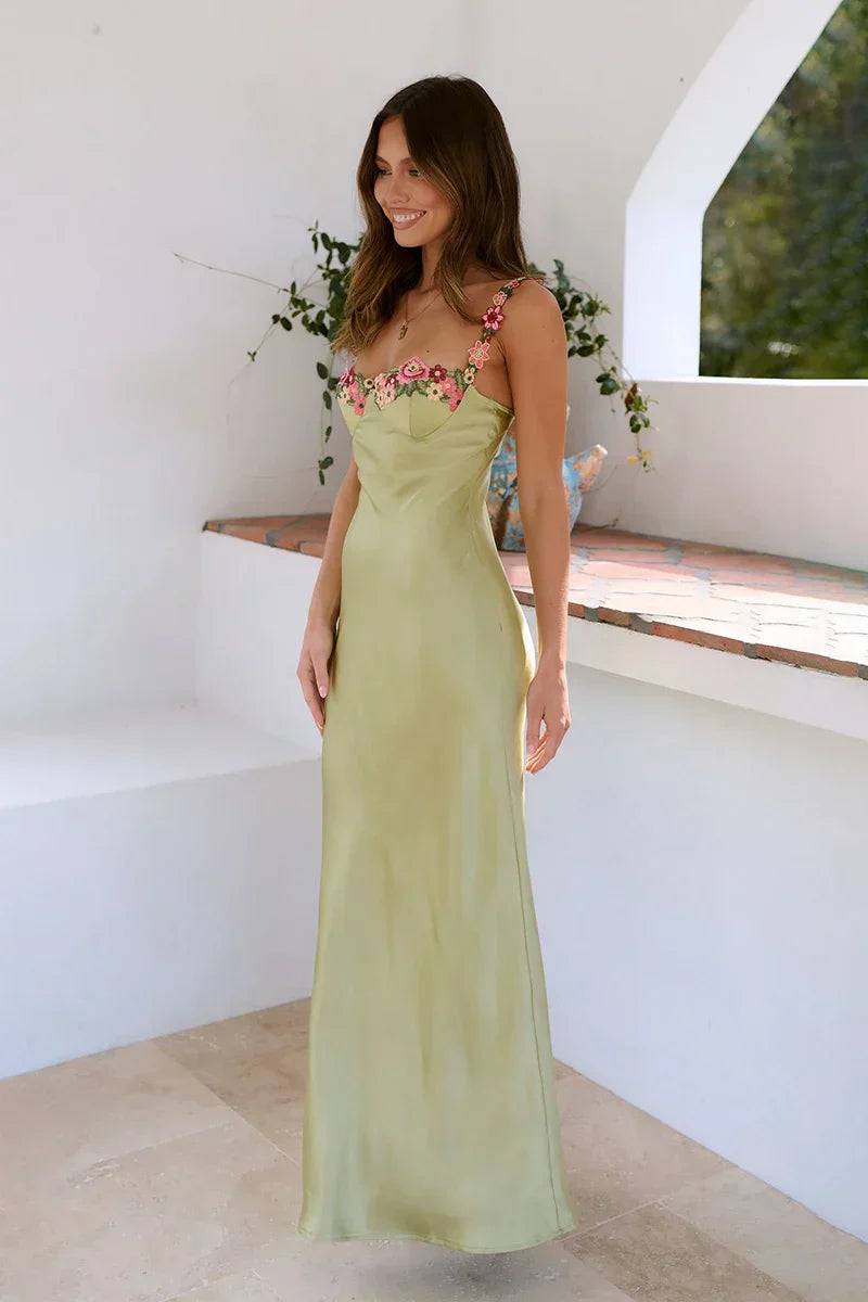 Vestido largo Aurora - Lima