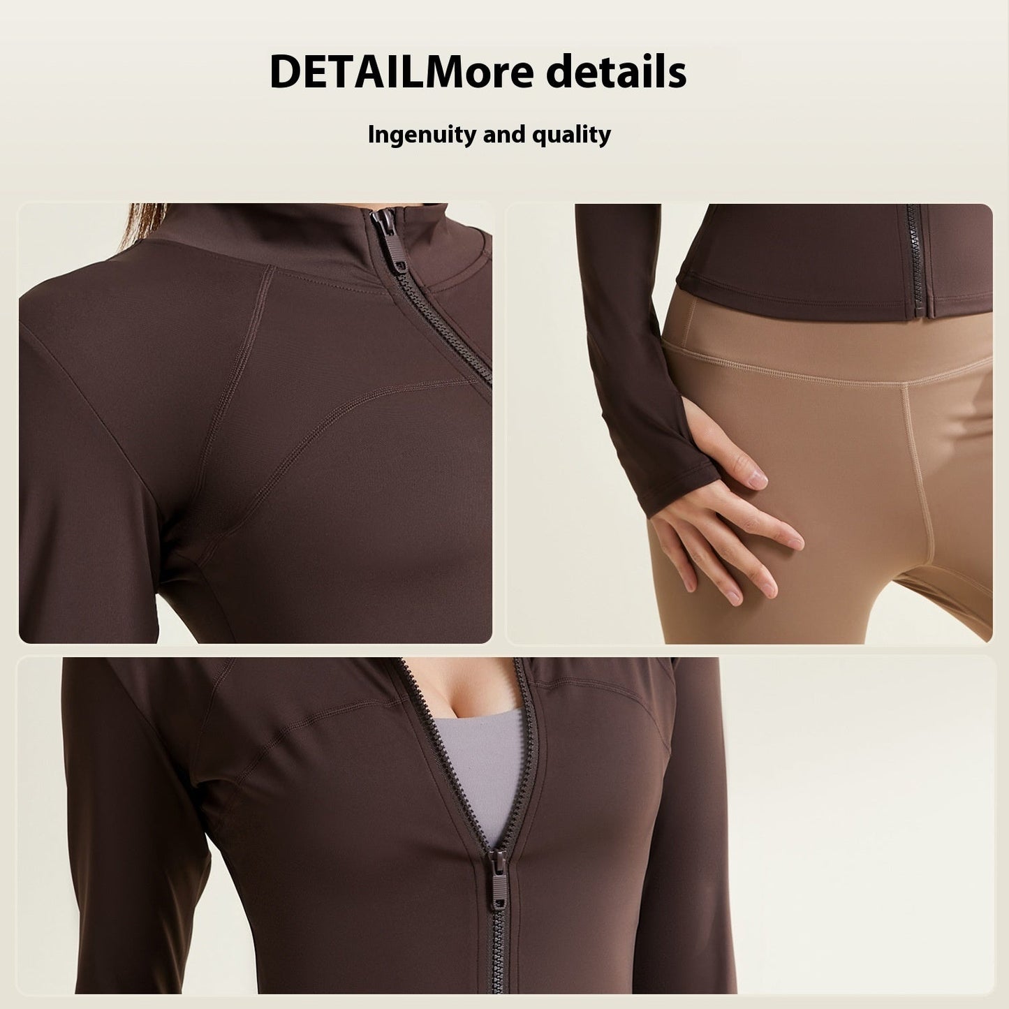 Patchwork Yoga Jacket Breathable And UV-resistant Workout Clothes