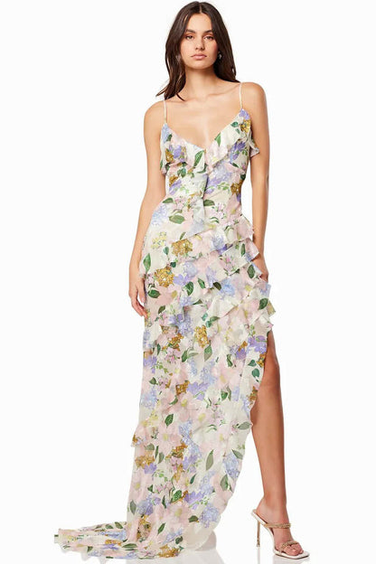 Spring Summer Off-Shoulder Organza Dress