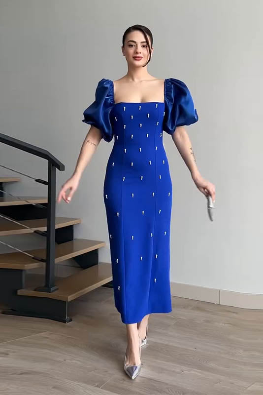 Echoes of the Past – Polka Dot Bodycon Dress