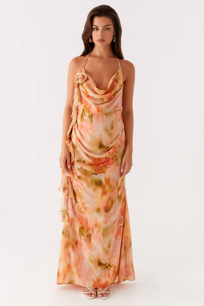 Exclusivo de Peppermayo - Vestido largo de tirantes Diedre Rose