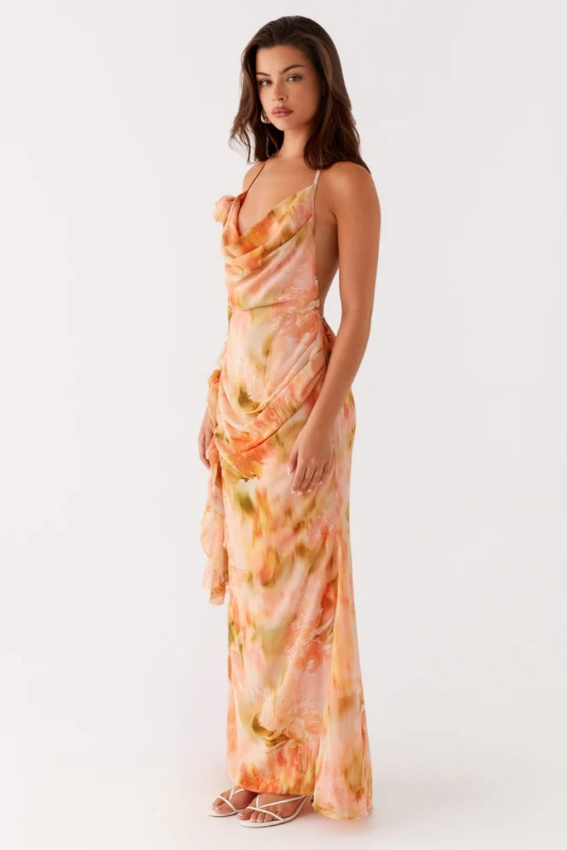 Exclusivo de Peppermayo - Vestido largo de tirantes Diedre Rose