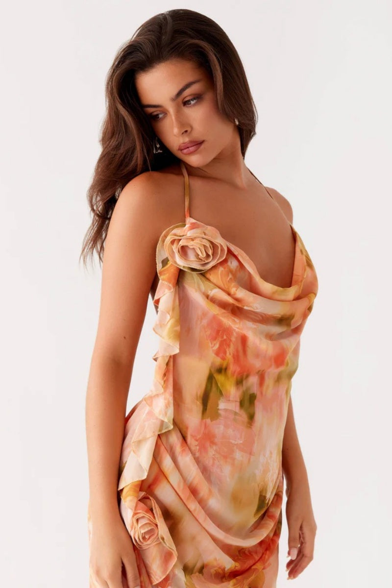 Exclusivo de Peppermayo - Vestido largo de tirantes Diedre Rose