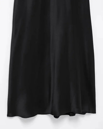 Vestido de seda de medianoche