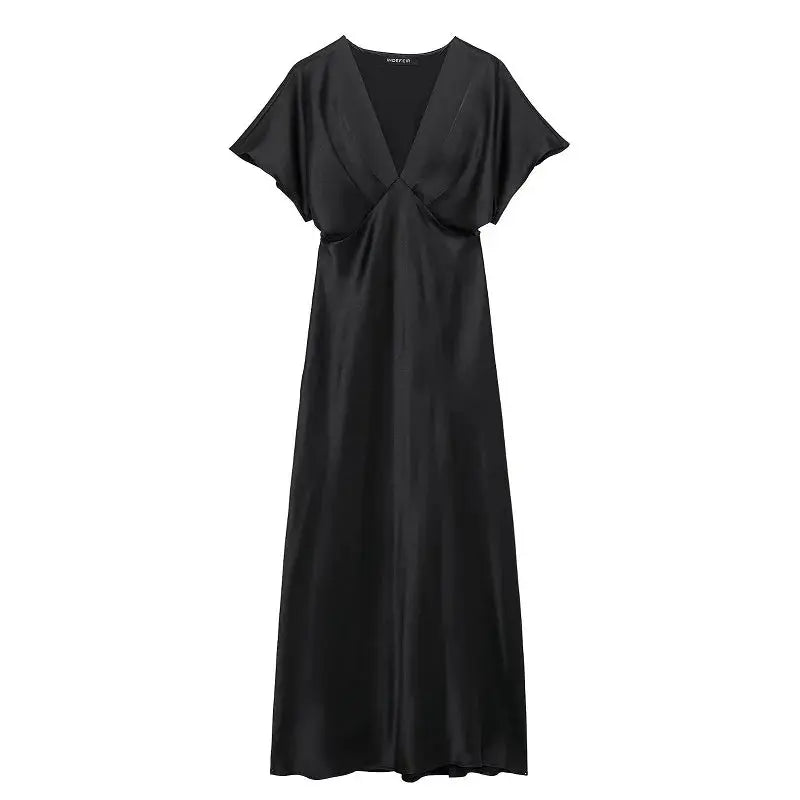 Vestido de seda de medianoche