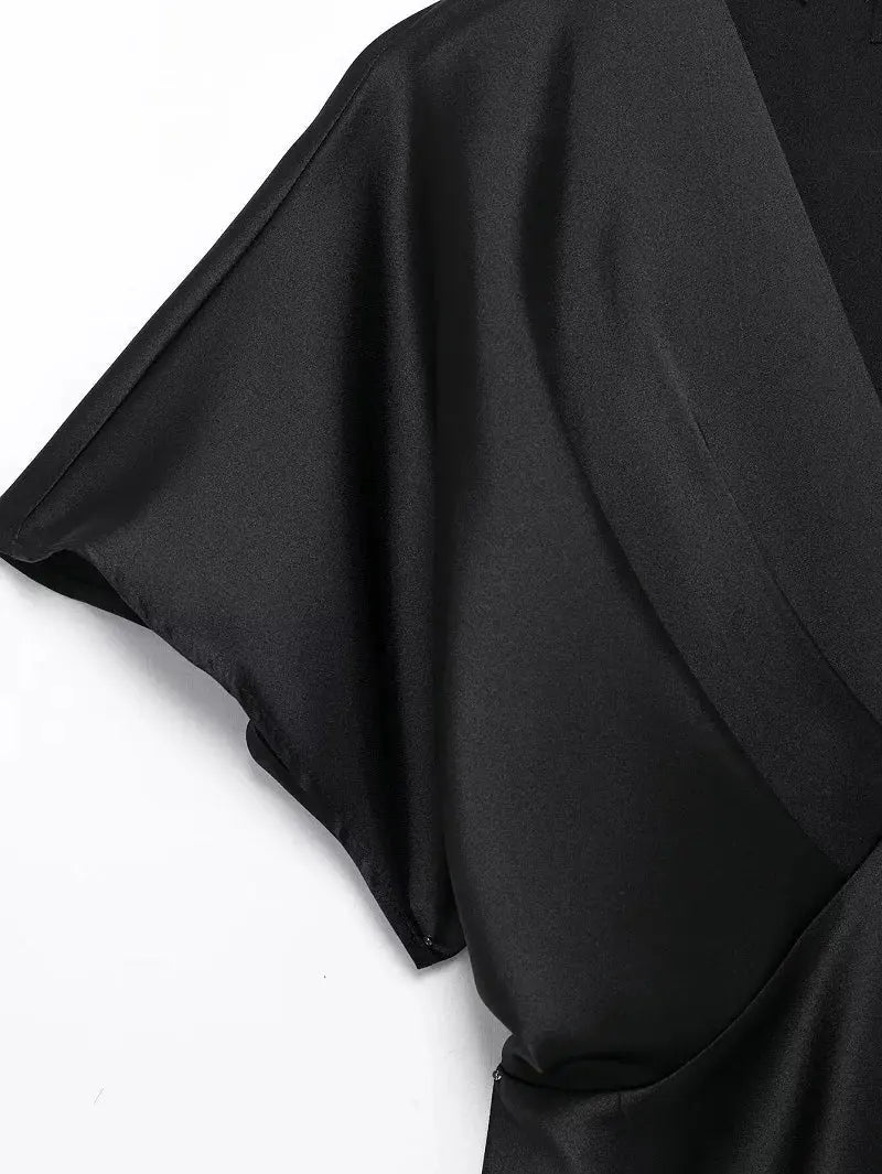 Vestido de seda de medianoche