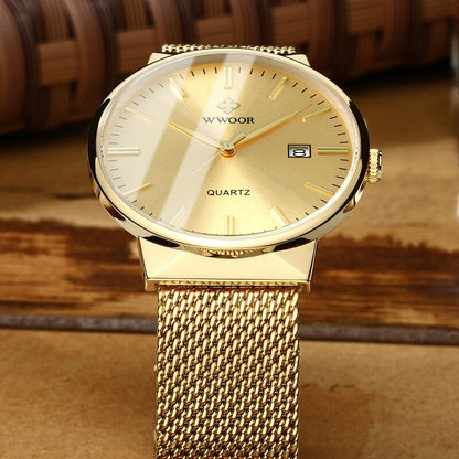 Unique Women's Watch 18k Gold Plated