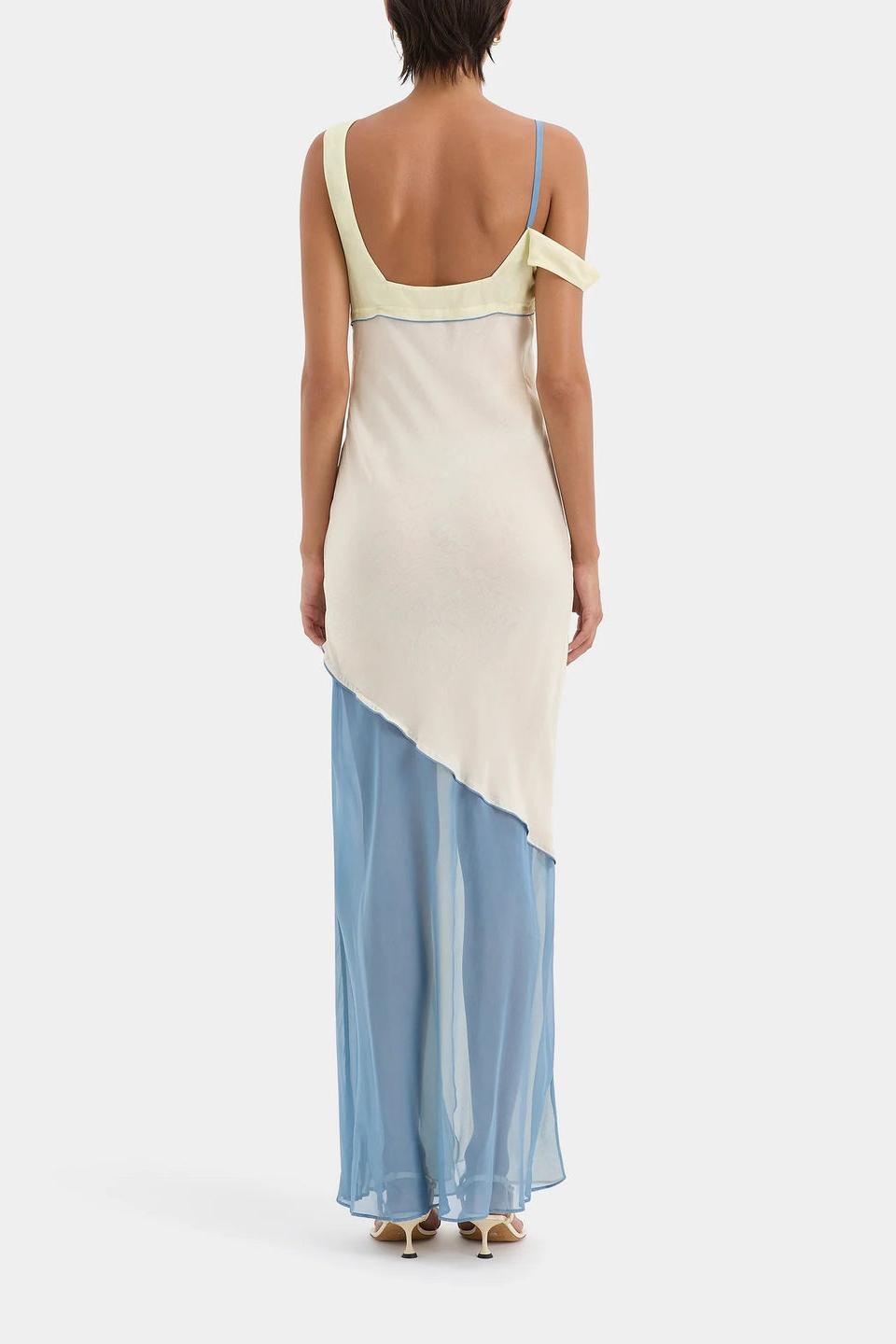 Thames Splice Midi Dress