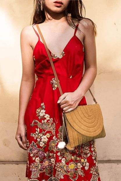Straw Crossbody Bag - Laura