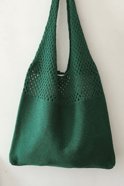 Bolsa de Praia de Crochê Fio de Malha