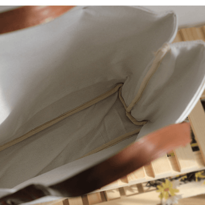 Raw Linen Beach Bag