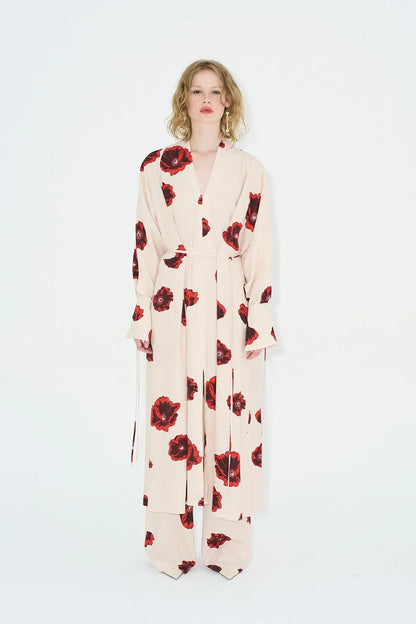 Sahara Print Kimono Dress
