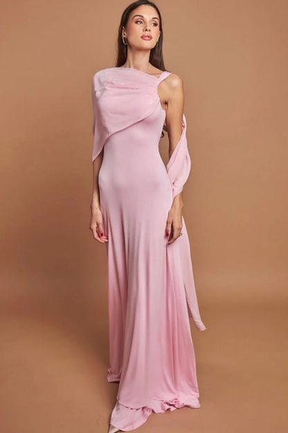 Pink Elegant Maxi Dresses